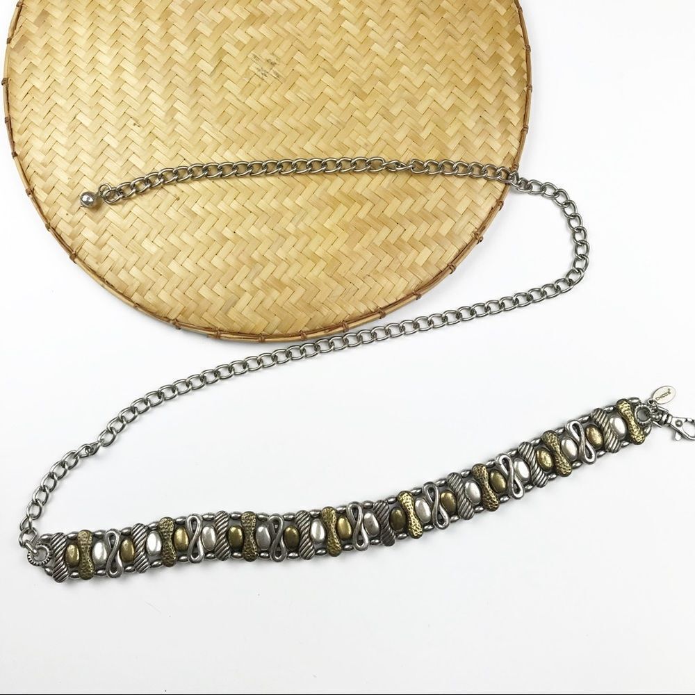 Chico’s embellished chain belt